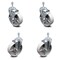 Service Caster Semi Steel Swivel TS Caster w/Roller Bearing-5" Wheel&10MM Stems-2 w/Brake, 4PK SCC-TS20S515-SSR-M1015-2-TLB-2 - alternate 3